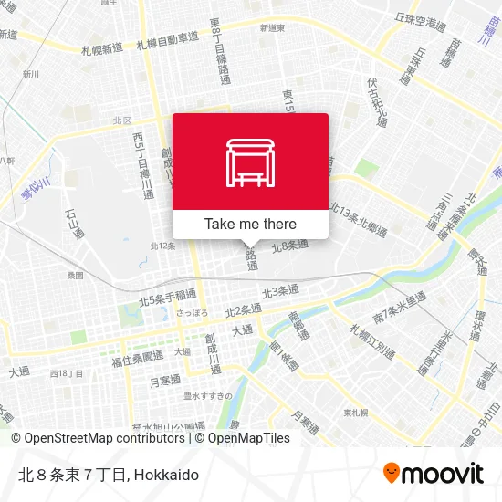 北８条東７丁目 map
