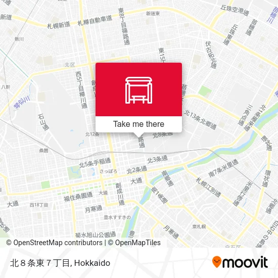 北８条東７丁目 map