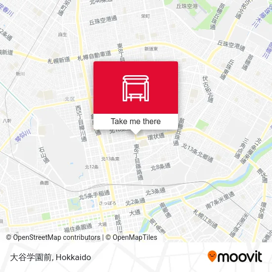 大谷学園前 map