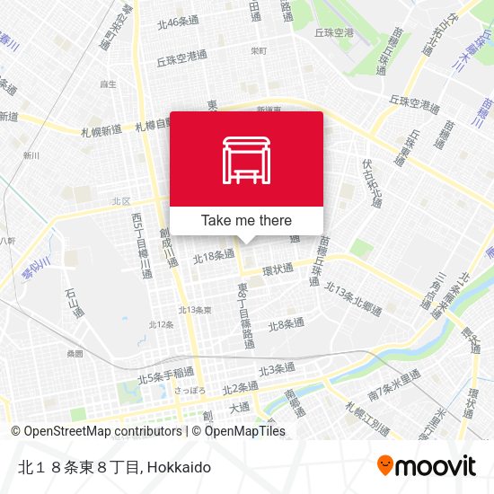 北１８条東８丁目 map