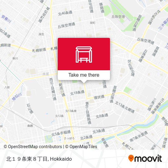 北１９条東８丁目 map