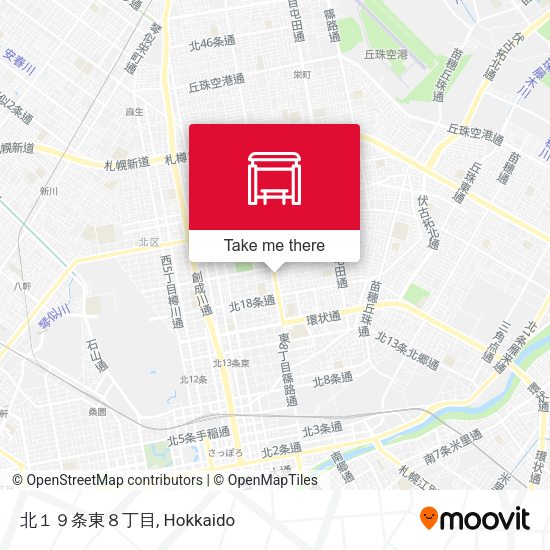 北１９条東８丁目 map