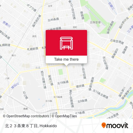北２３条東８丁目 map