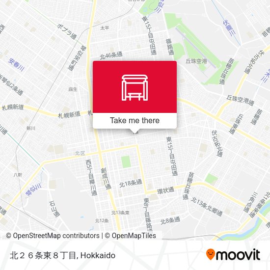 北２６条東８丁目 map