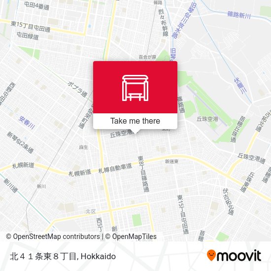 北４１条東８丁目 map