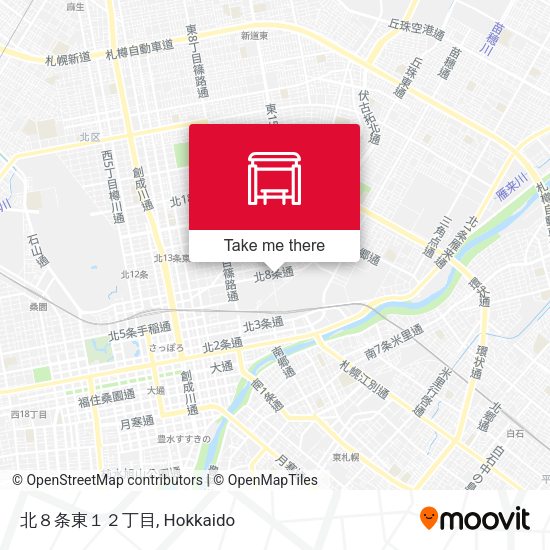 北８条東１２丁目 map