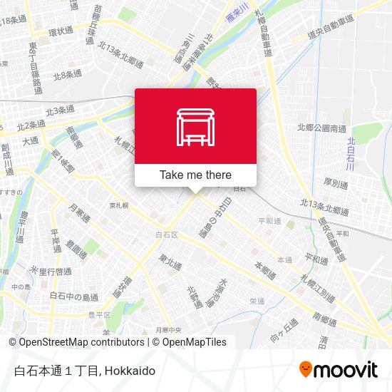 白石本通１丁目 map