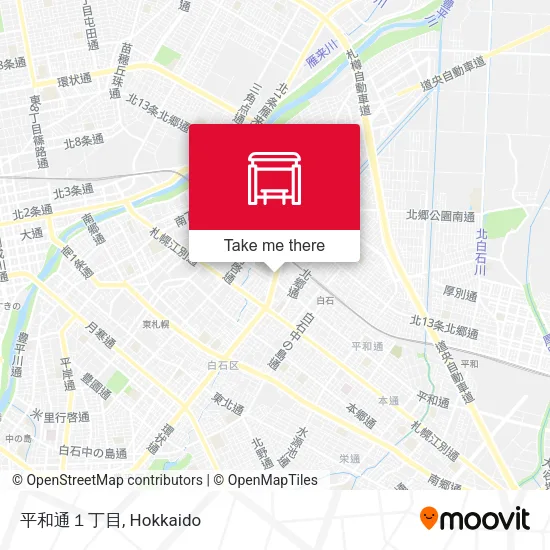平和通１丁目 map