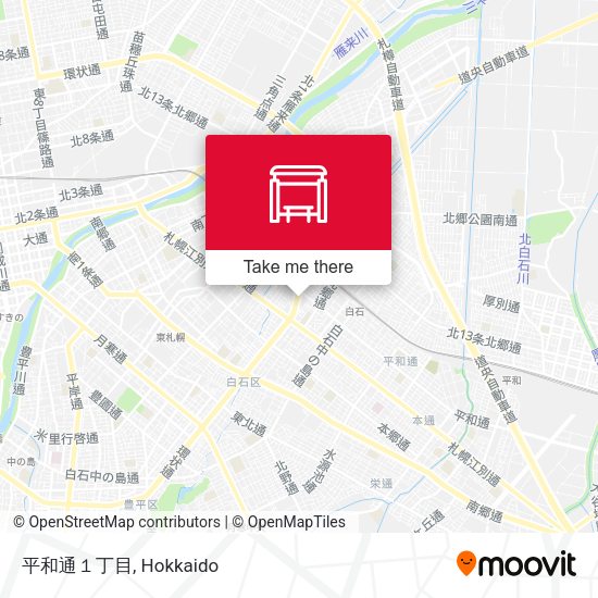 平和通１丁目 map