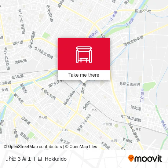 北郷３条１丁目 map