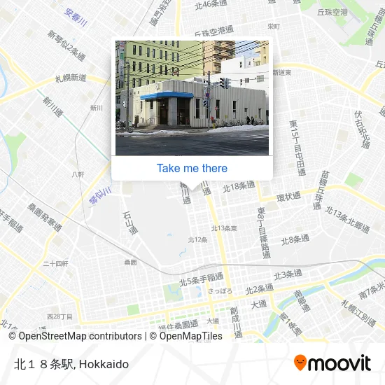 北１８条駅 map