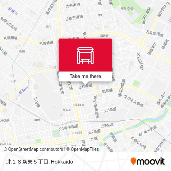 北１８条東５丁目 map