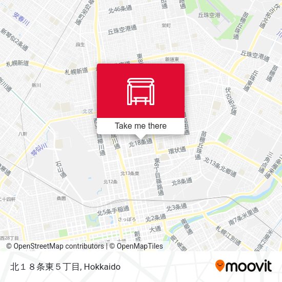 北１８条東５丁目 map