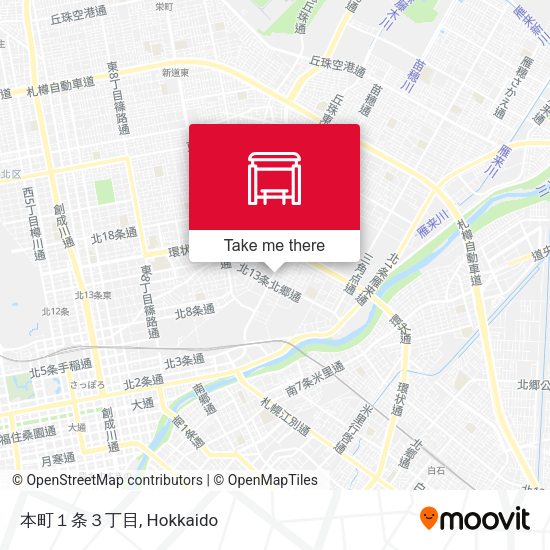 本町１条３丁目 map