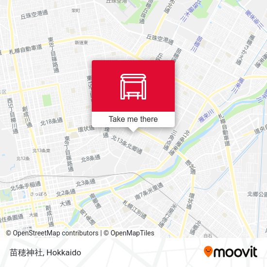 苗穂神社 map