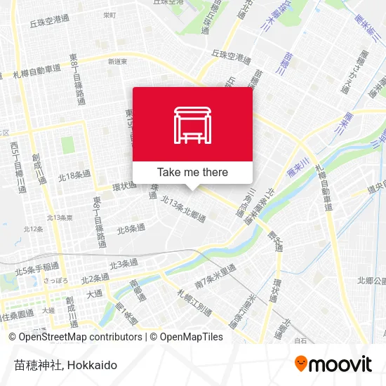 苗穂神社 map