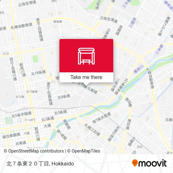 北７条東２０丁目 map