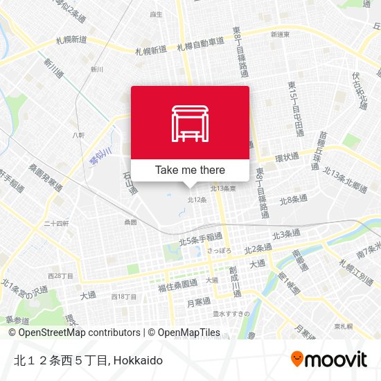 北１２条西５丁目 map