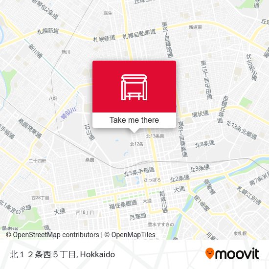 北１２条西５丁目 map