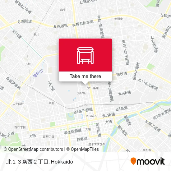 北１３条西２丁目 map