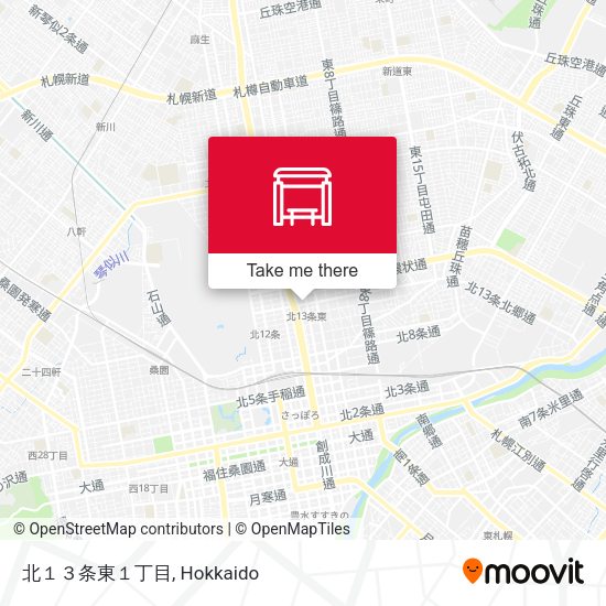 北１３条東１丁目 map