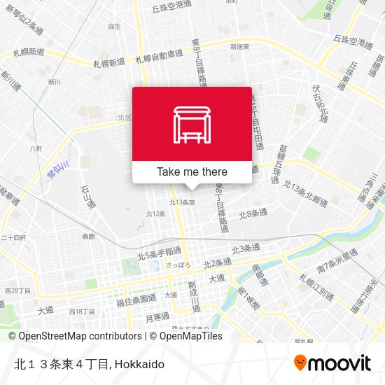 北１３条東４丁目 map