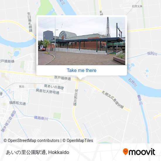 あいの里公園駅通 map