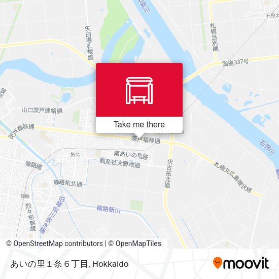 あいの里１条６丁目 map