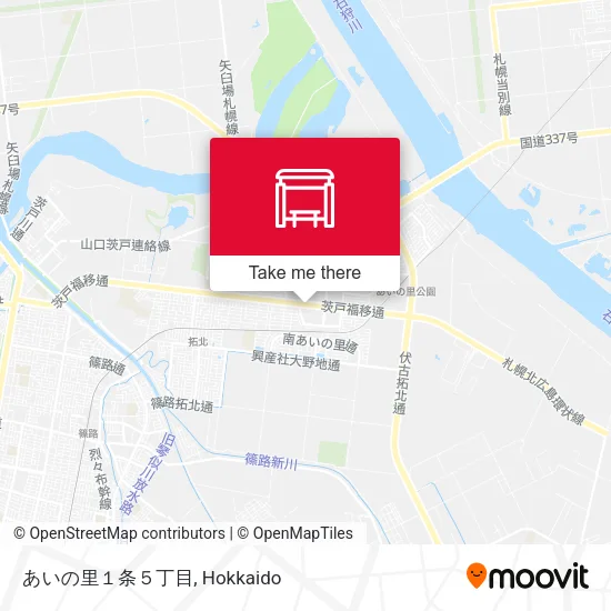 あいの里１条５丁目 map