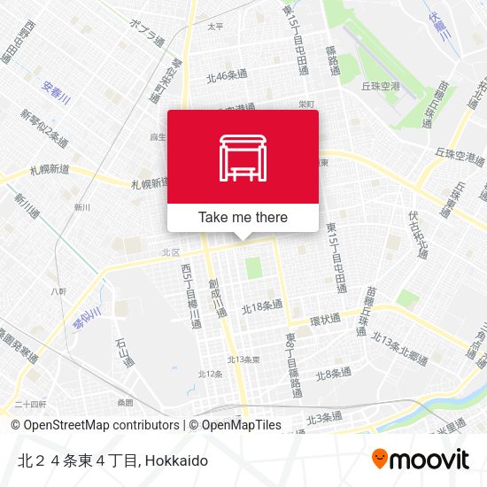 北２４条東４丁目 map