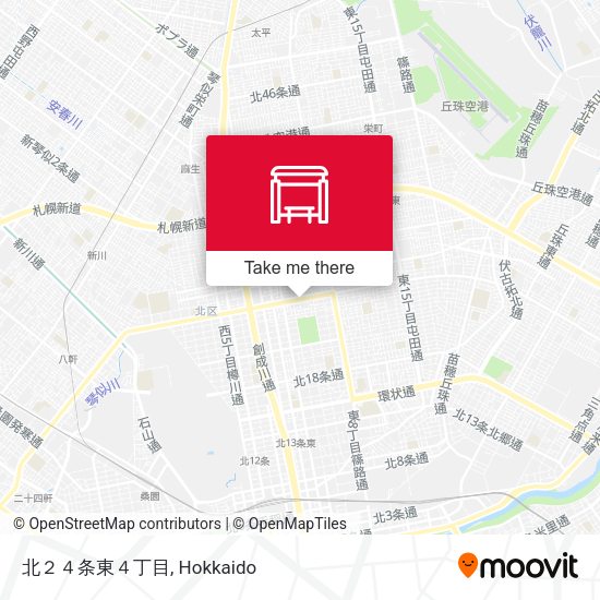 北２４条東４丁目 map
