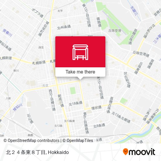 北２４条東８丁目 map