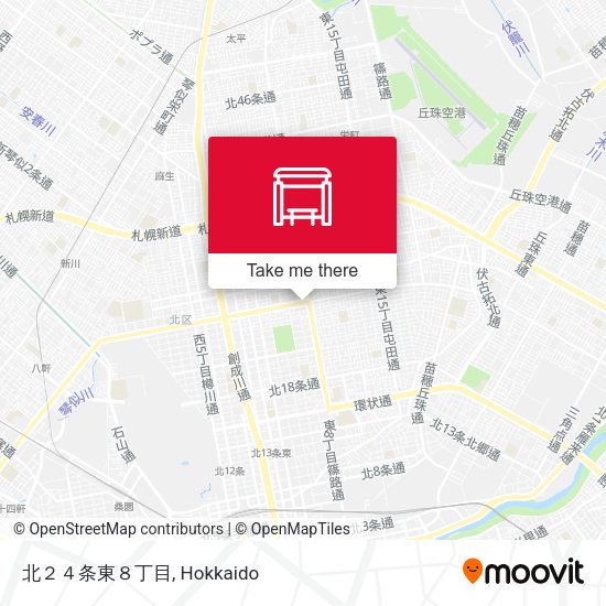 北２４条東８丁目 map