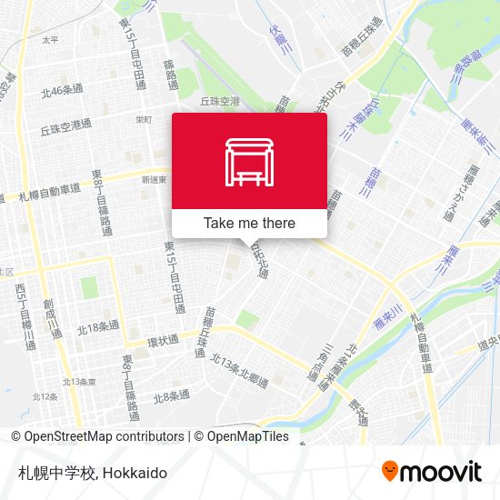 札幌中学校 map