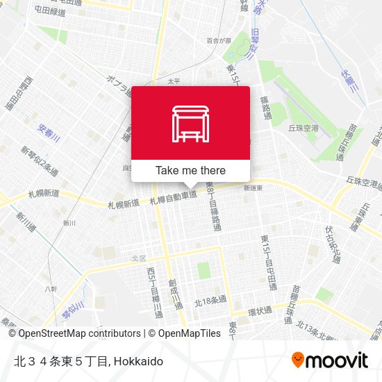 北３４条東５丁目 map
