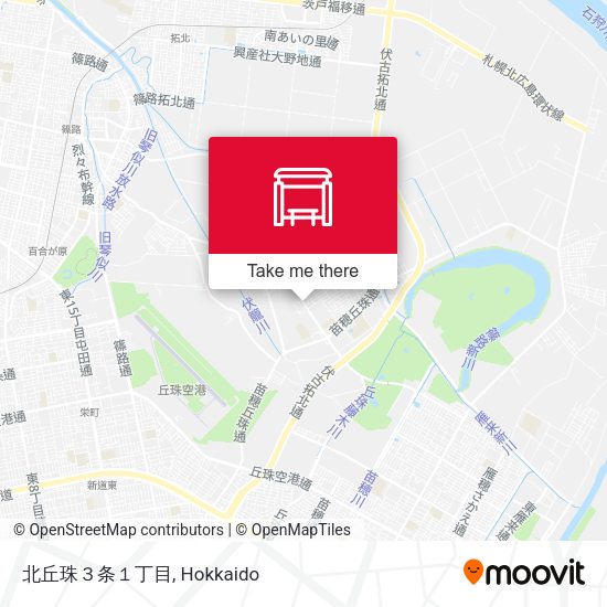 北丘珠３条１丁目 map