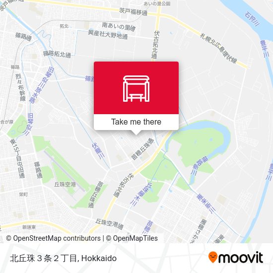 北丘珠３条２丁目 map