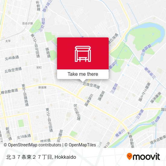 北３７条東２７丁目 map