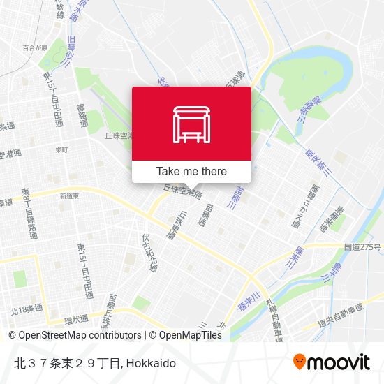 北３７条東２９丁目 map