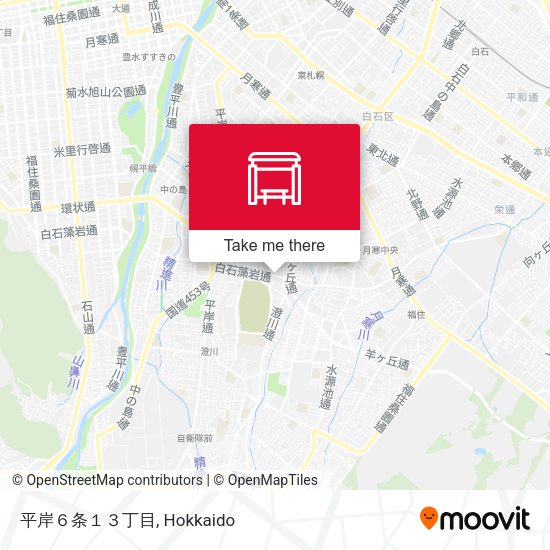 平岸６条１３丁目 map