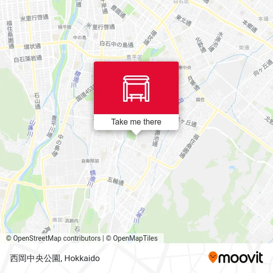 西岡中央公園 map