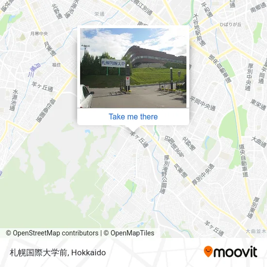 札幌国際大学前 map