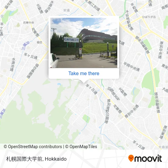 札幌国際大学前 map