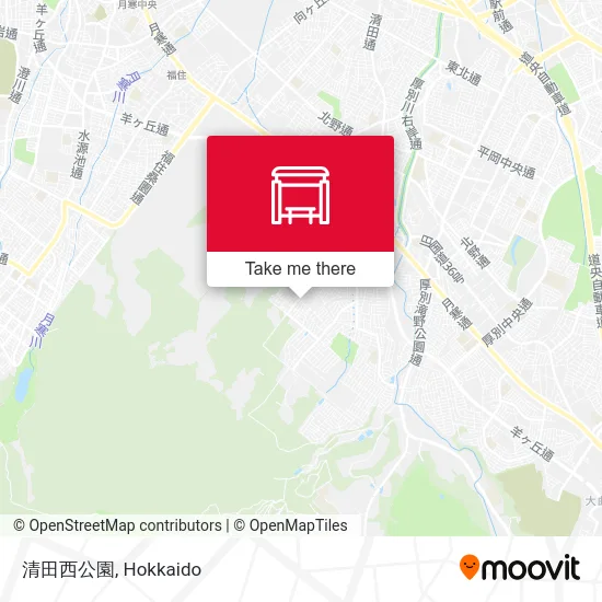 清田西公園 map