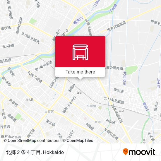 北郷２条４丁目 map
