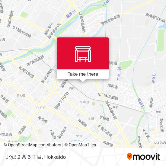 北郷２条６丁目 map