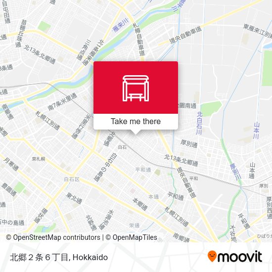 北郷２条６丁目 map