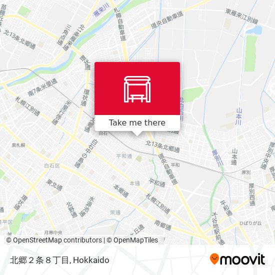 北郷２条８丁目 map