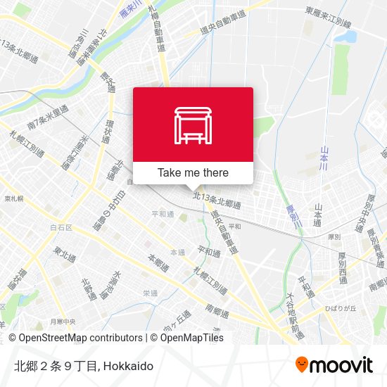 北郷２条９丁目 map