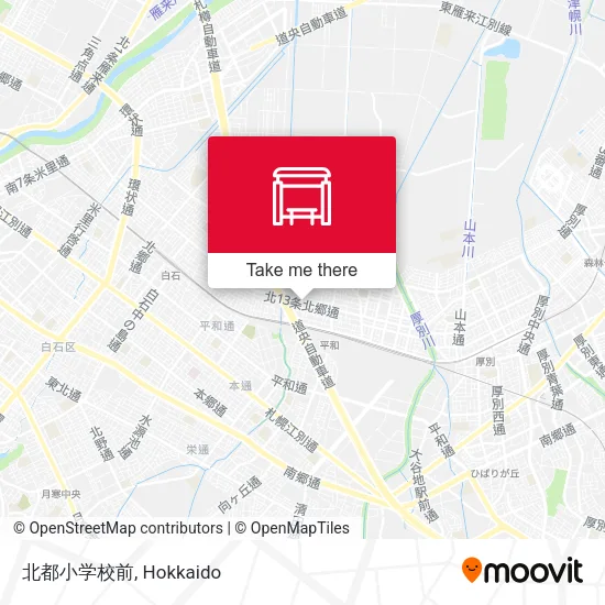 北都小学校前 map